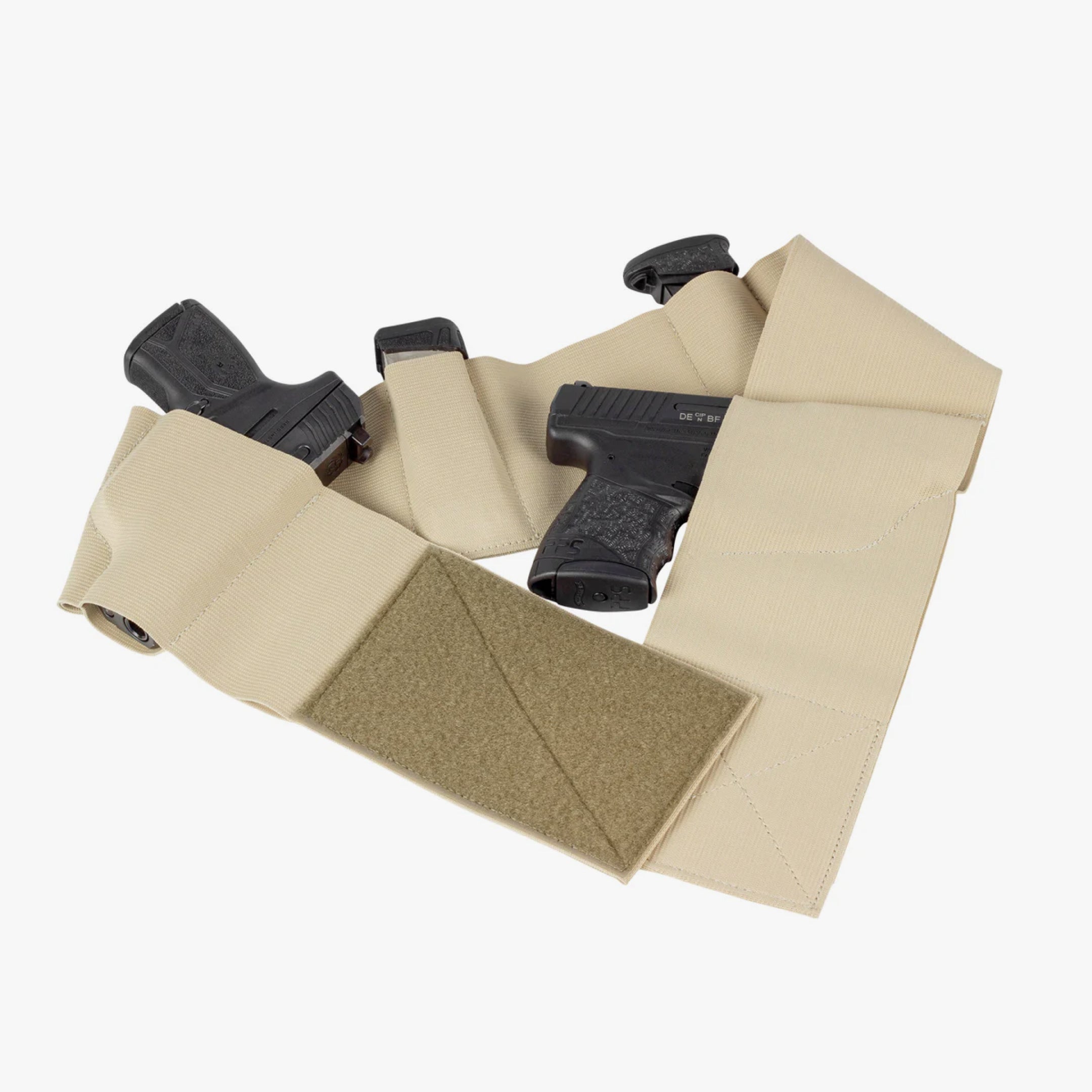 Elite Survival Systems Core-Defender Belly Band Holster for concealed carry, shown wrapped around a waist for comfortable support.