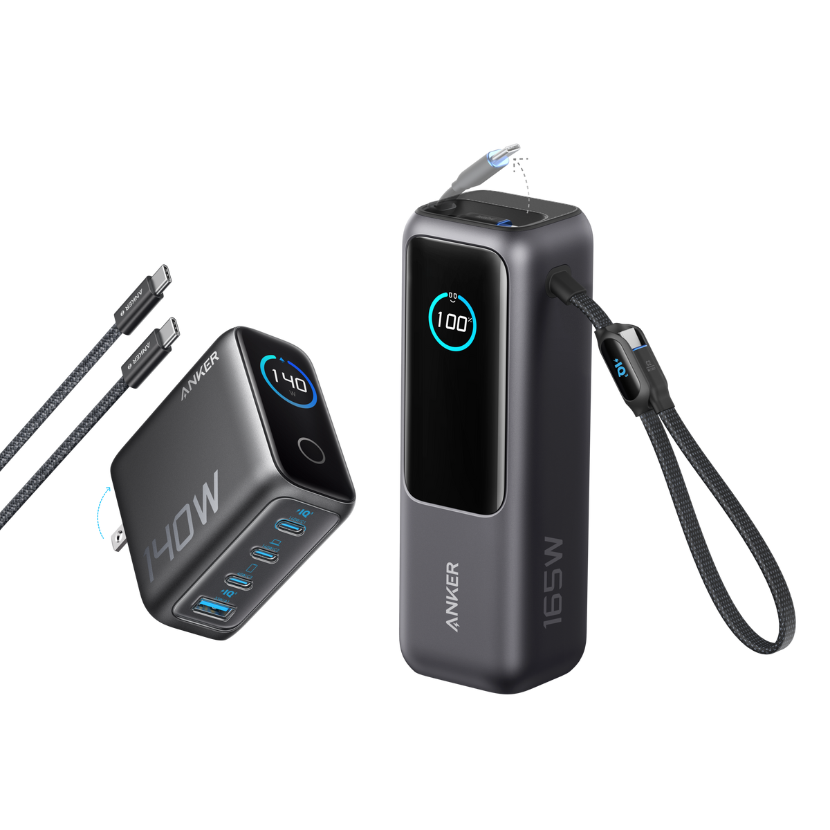Anker Laptop Power Bank (25K, 165W, Built-In and Retractable Cables) - OVERLANDERS Outfitter