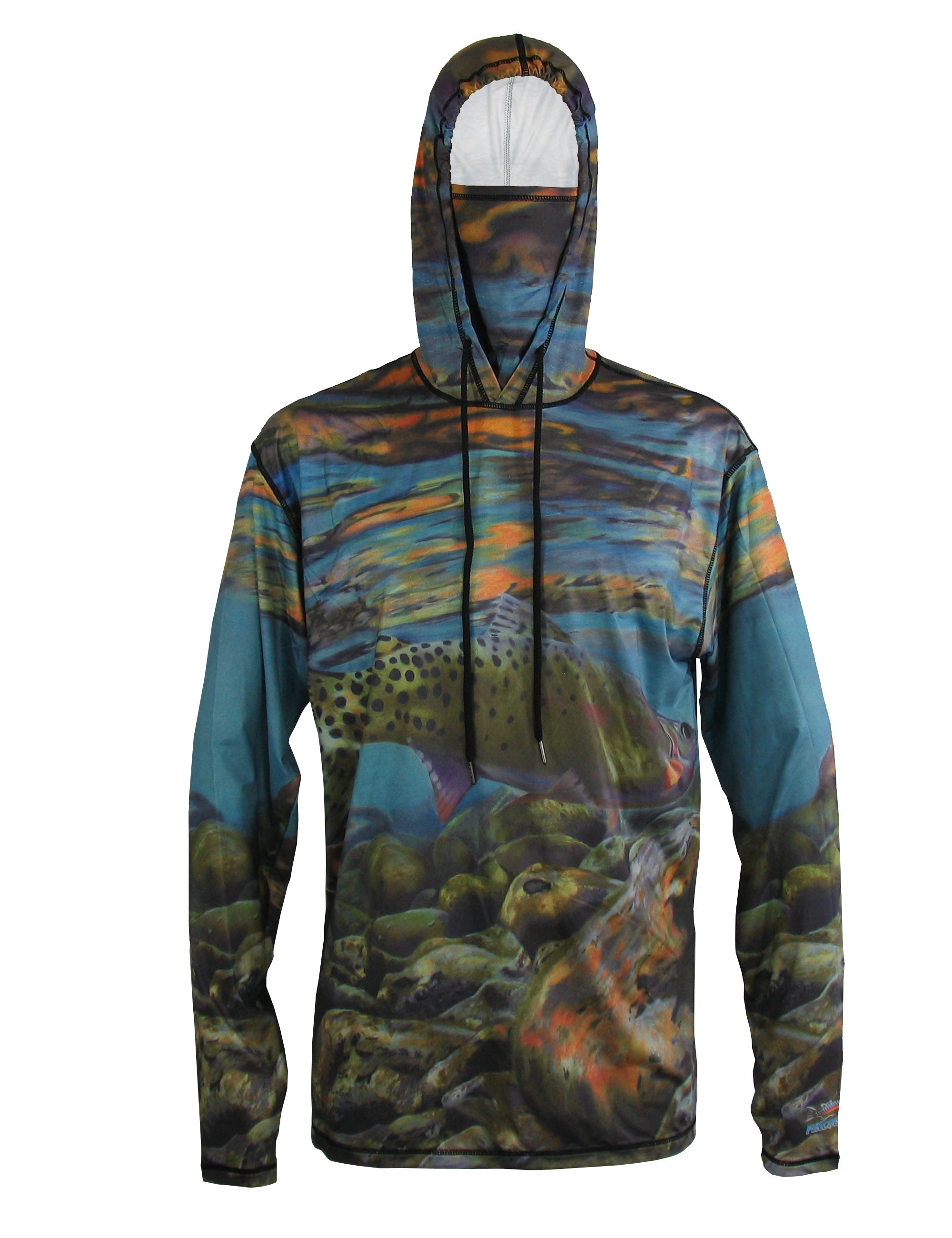 Freestone Cutthroat graphic fishing hoodie from Sunpro Hoodies by Cognito Brands, Inc., featuring a detailed fishing design on the front.
