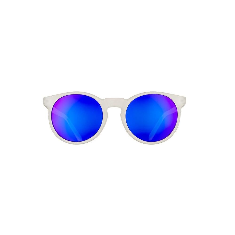 Rare Air Discs Circle G polarized sunglasses with black frames and tinted lenses, stylish accessories for outdoor wear.
