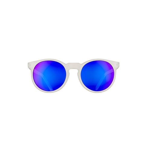 Rare Air Discs Circle G polarized sunglasses with black frames and tinted lenses, stylish accessories for outdoor wear.