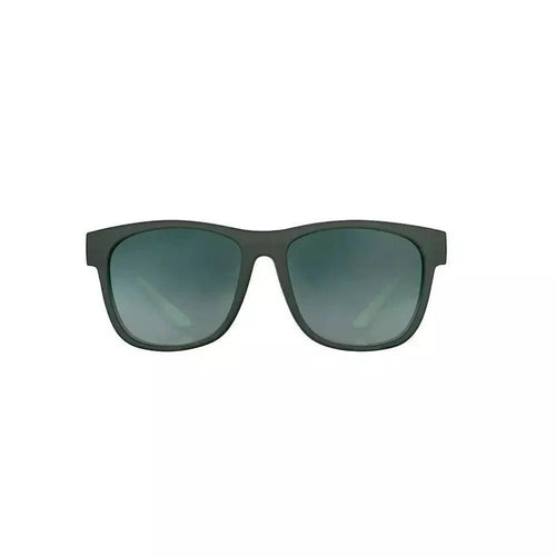Front view of Rare Air Discs Mint Julep Electroshocks BFG Premium Sunglasses showing mint green frames and tinted lenses.
