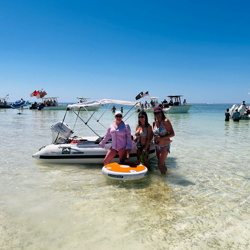Avalon Inflatable Floating Bar - 3ft Diameter Water Table for Pool & Lake Parties - We The Collective
