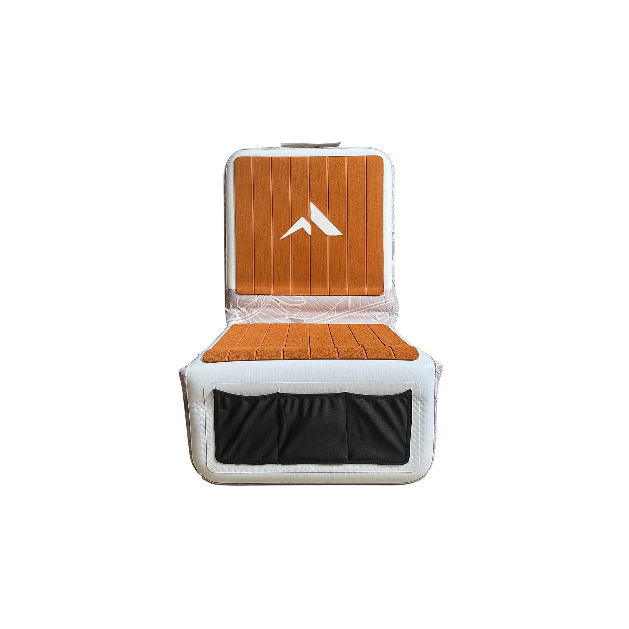 Further Customs Inflatable Skippers Seat, a comfortable chair with a sleek design, ideal for outdoor relaxation and fun.