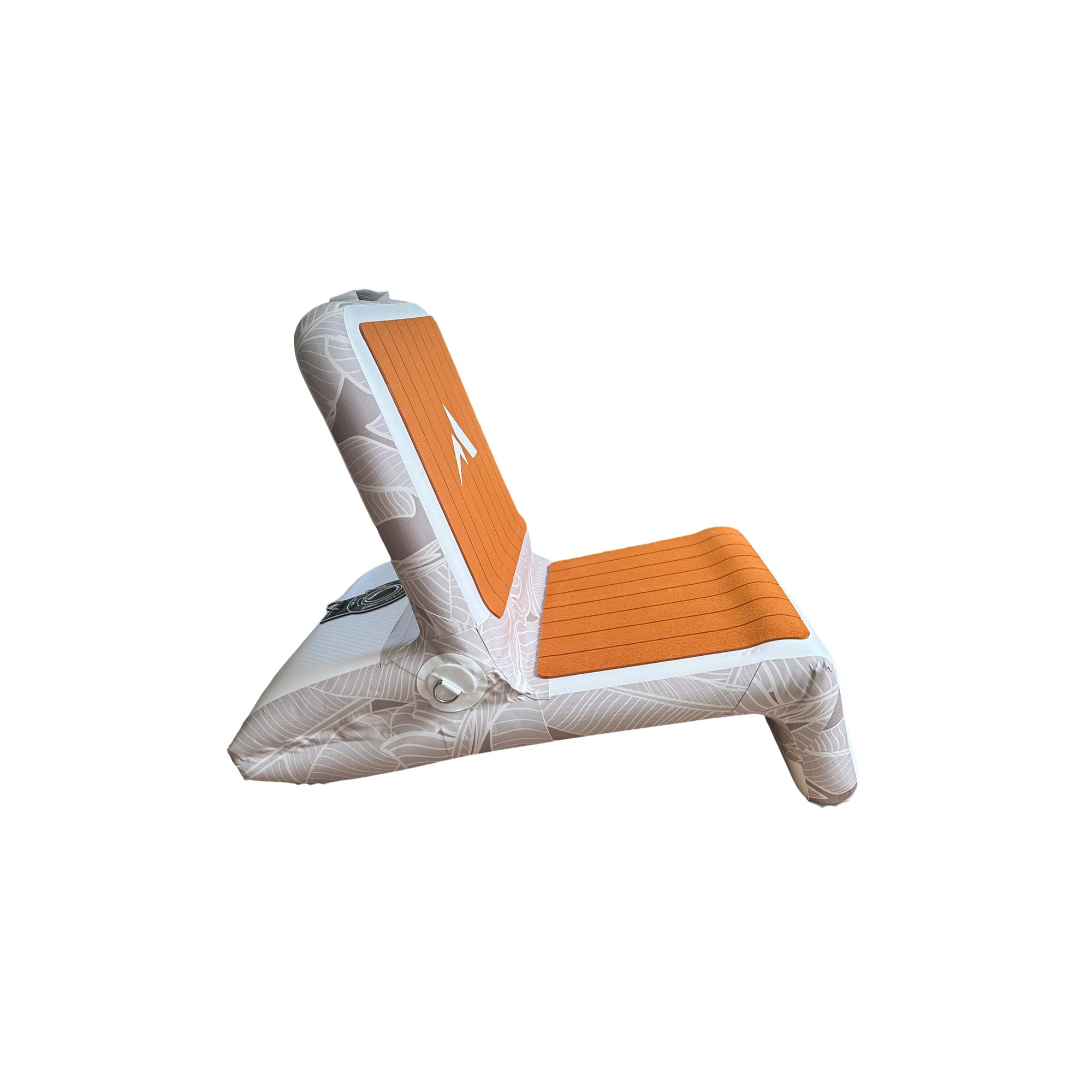 Further Customs inflatable skippers seat chair in bright color, designed for comfort on water adventures.