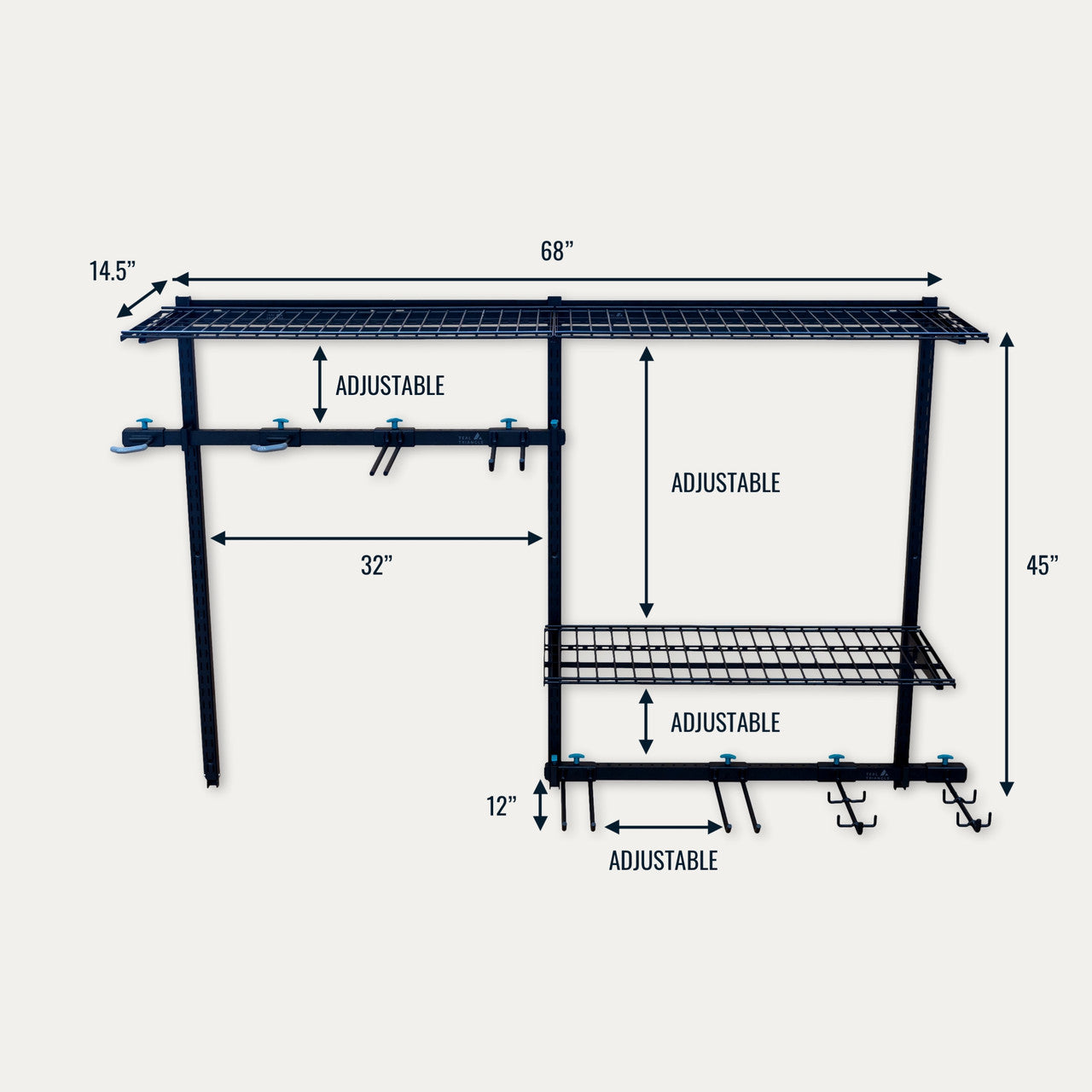 G-Adventure Pro | Adjustable Wall Storage System | Holds 500 lbs - OVERLANDERS Outfitter