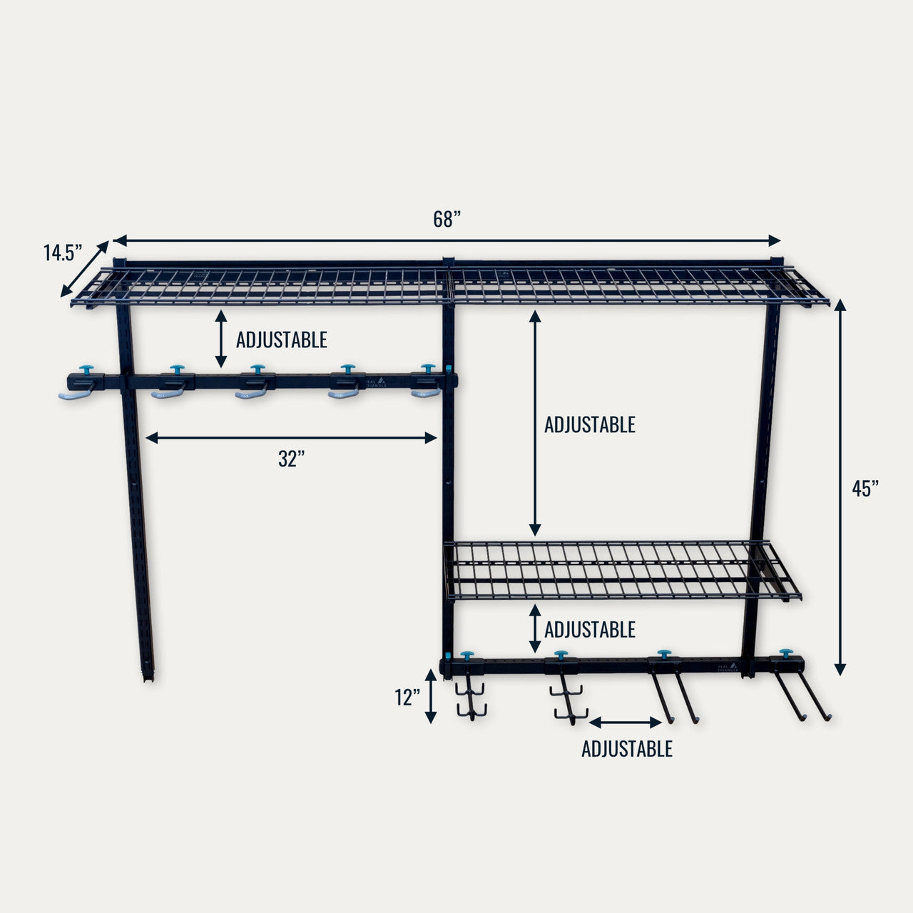 G-Bike Pro | Adjustable Wall Storage System | Holds 500 lbs - OVERLANDERS Outfitter
