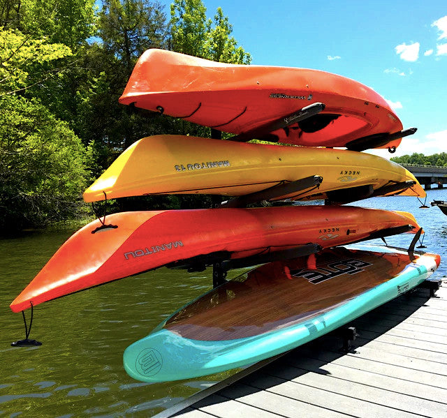 Chesapeake Dock Kayak Rack | Over The Water Storage | 4 Levels - OVERLANDERS Outfitter