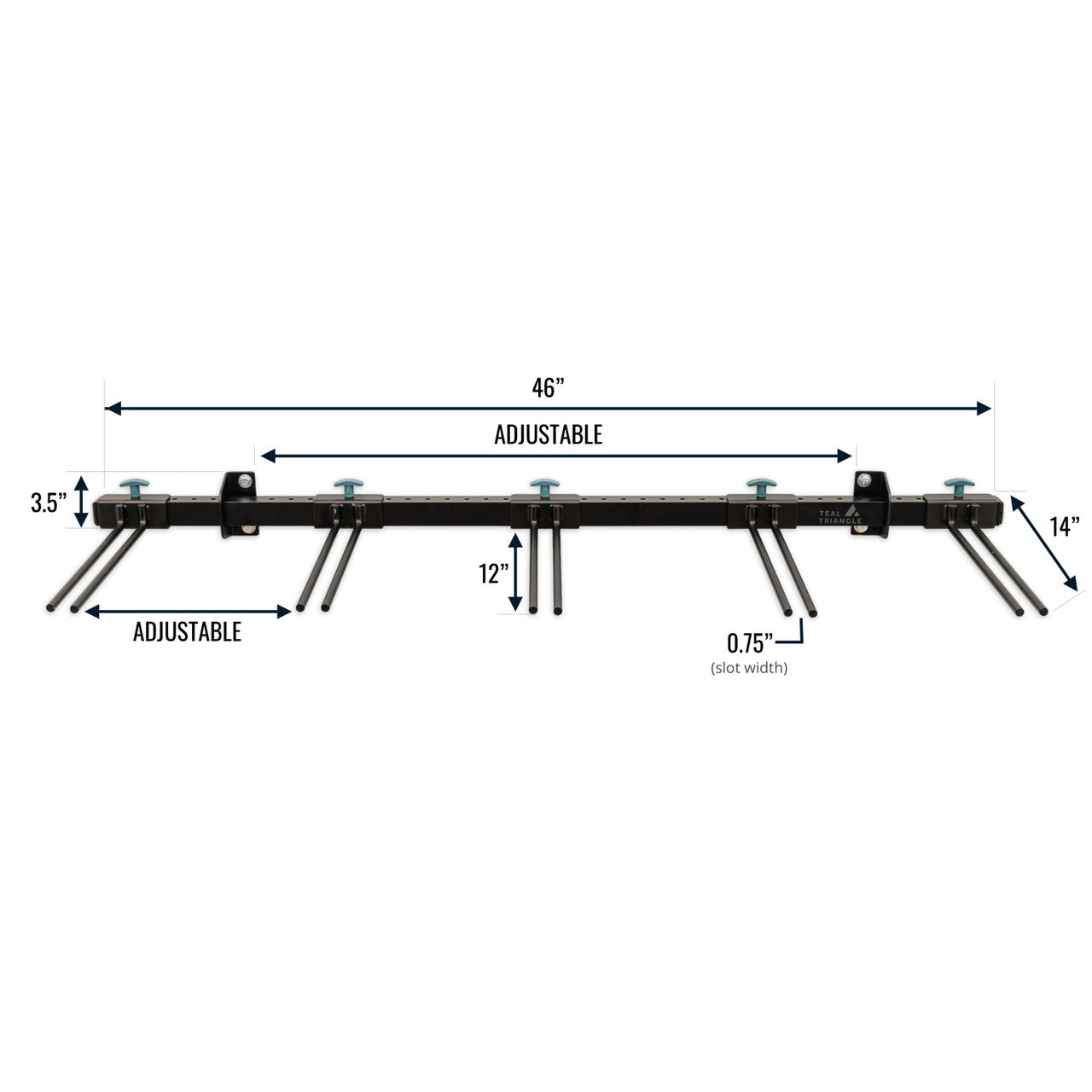 Solitude Ski Rack | Adjustable Wall Storage System | Holds 10 Pairs of Skis - OVERLANDERS Outfitter
