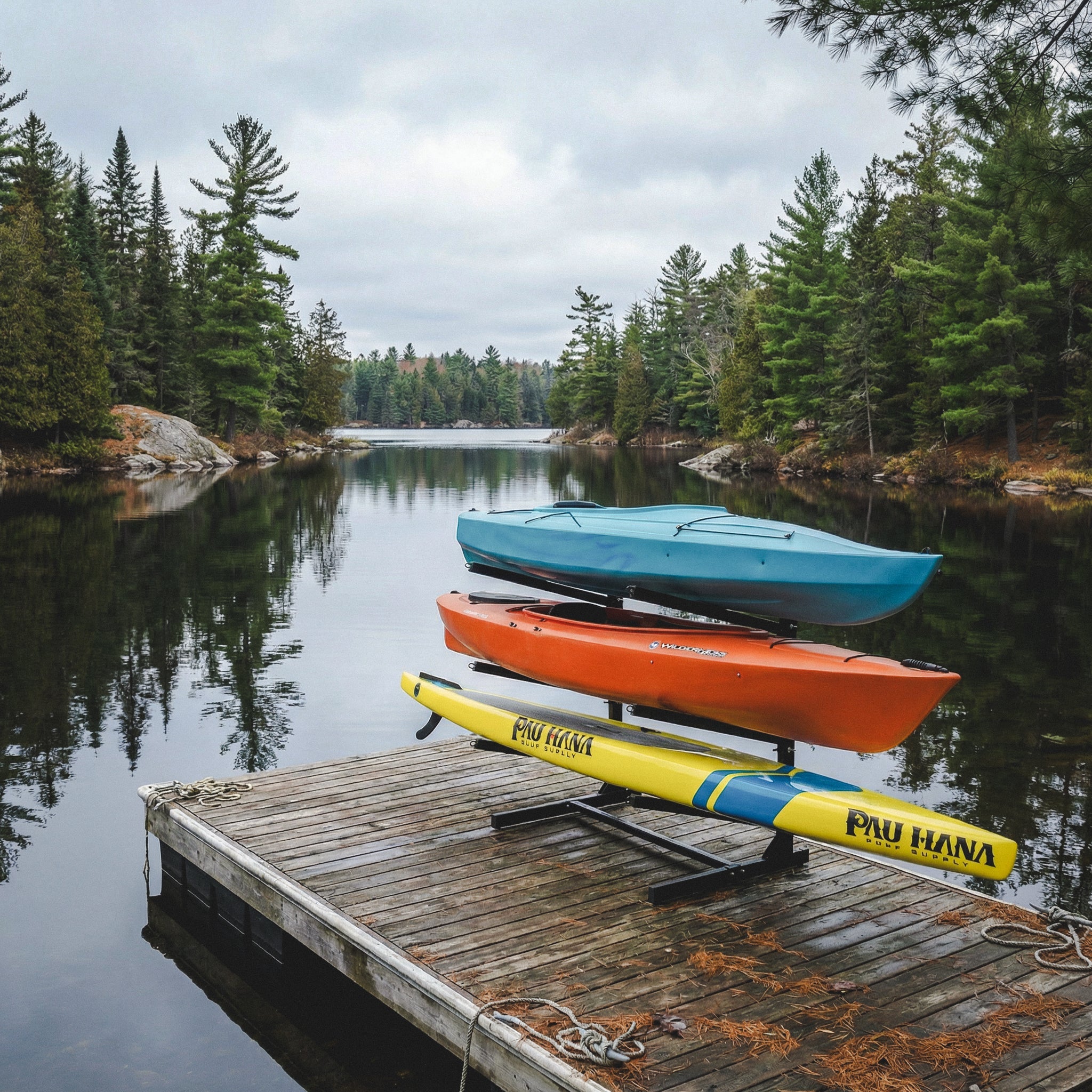 G-Watersport 3 Kayak & Canoe Rack | 3 Levels | Black - OVERLANDERS Outfitter