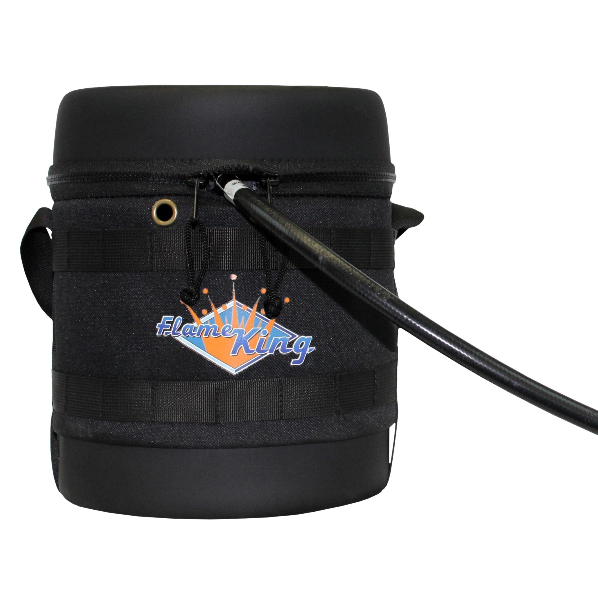 Flame King Propane Gas Hauler Kit 3lb Empty Propane Tank, Adapter Hose and Insulated Protective Carry Case - We The Collective