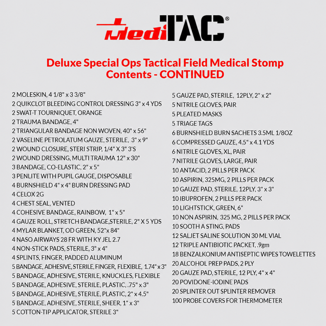 Deluxe Tactical Medical Kit with CAT Tourniquet & Bleeding Control - OVERLANDERS Outfitter
