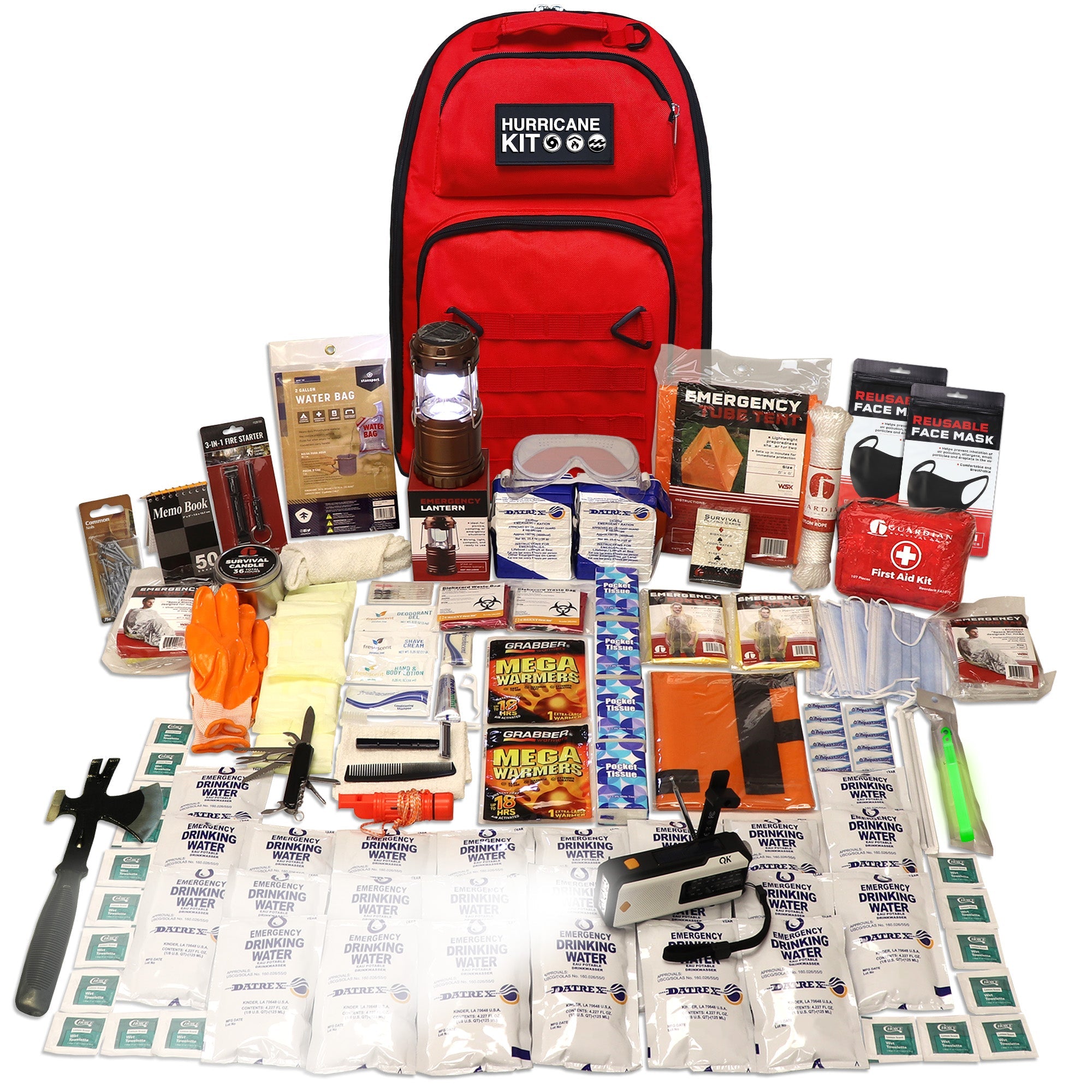 The QK Hurricane Kit - Up to 2 Person Extreme Weather Survival Kit - OVERLANDERS Outfitter