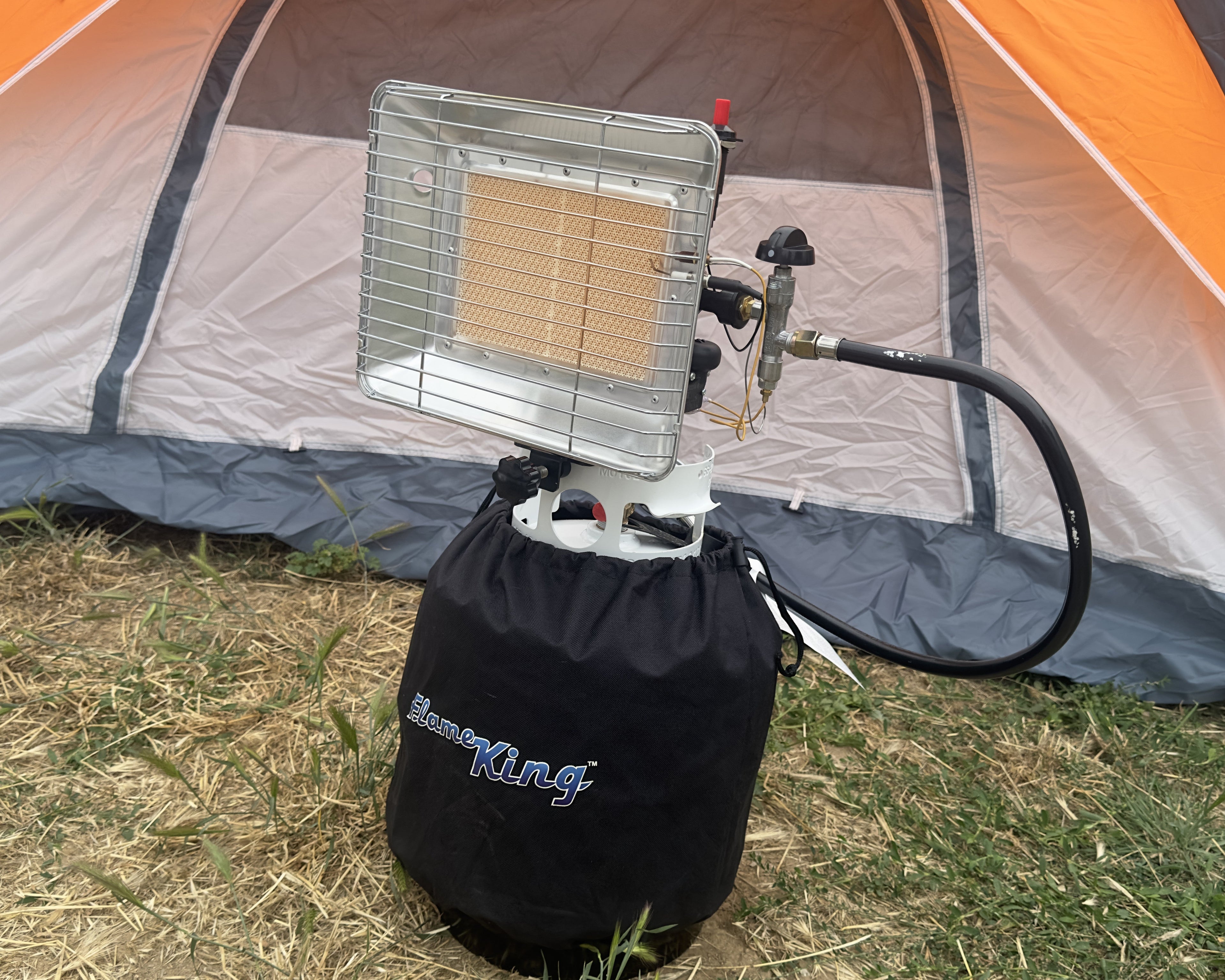 Flame King 13,000 BTU Outdoor Portable Propane Tank Top Heater Igniter