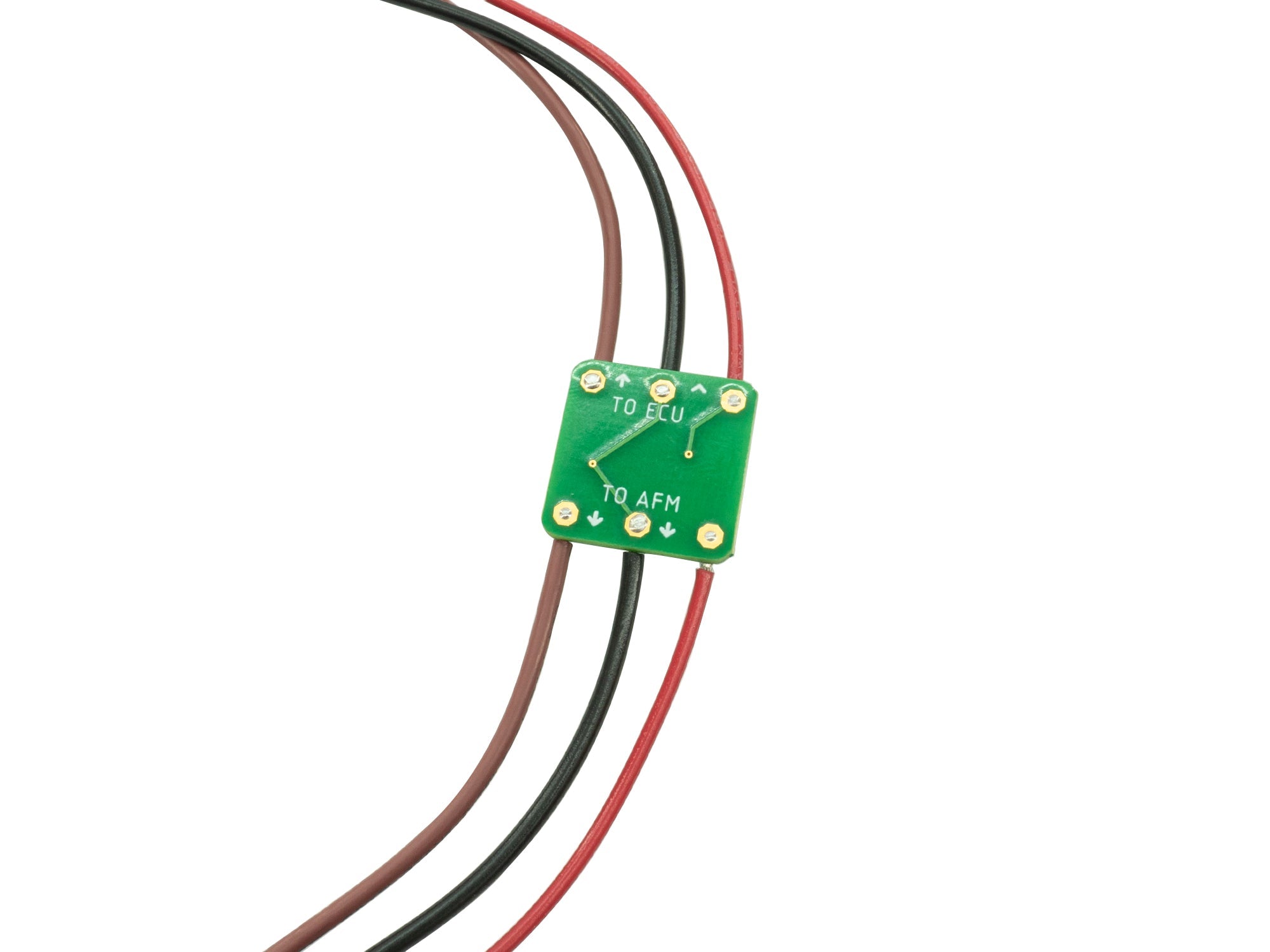 GoWesty Signal Filter for Air Flow Meter in late Vanagon, shown attached to airflow sensor.