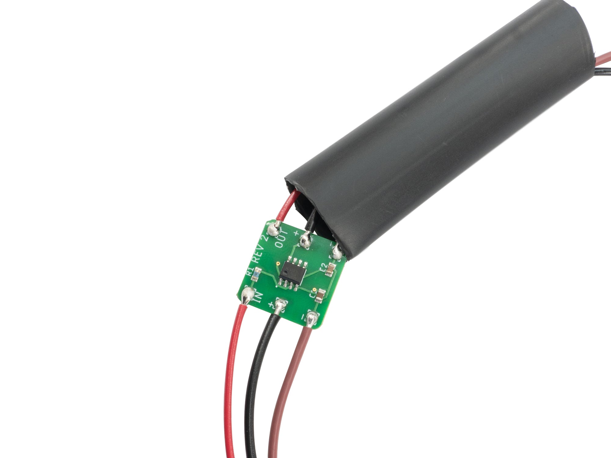 GoWesty Signal Filter for Air Flow Meter on late Vanagon, showing a compact, black automotive sensor component.