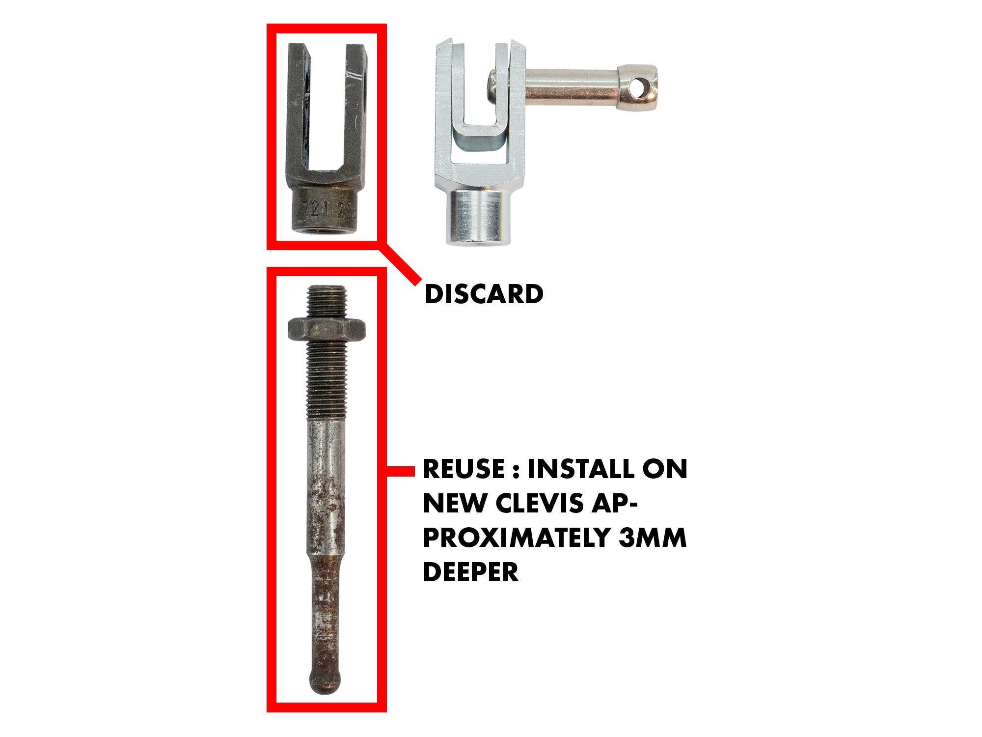 GoWesty clutch pedal fix kit installed on vehicle, showing durable components for clutch pedal repair and reinforcement.