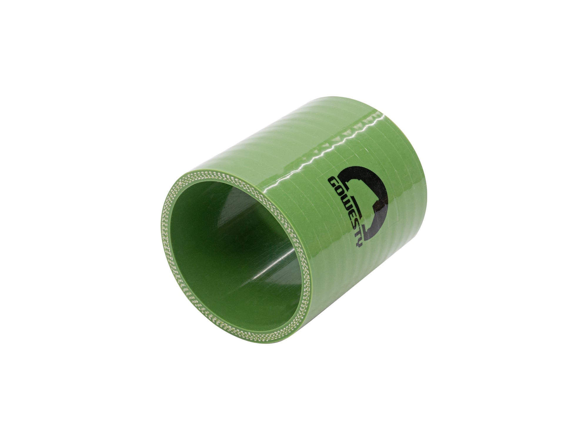 Green GoWesty air intake hose for late Vanagon 2WD or Syncro, mechanical automotive part with flexible rubber tubing.