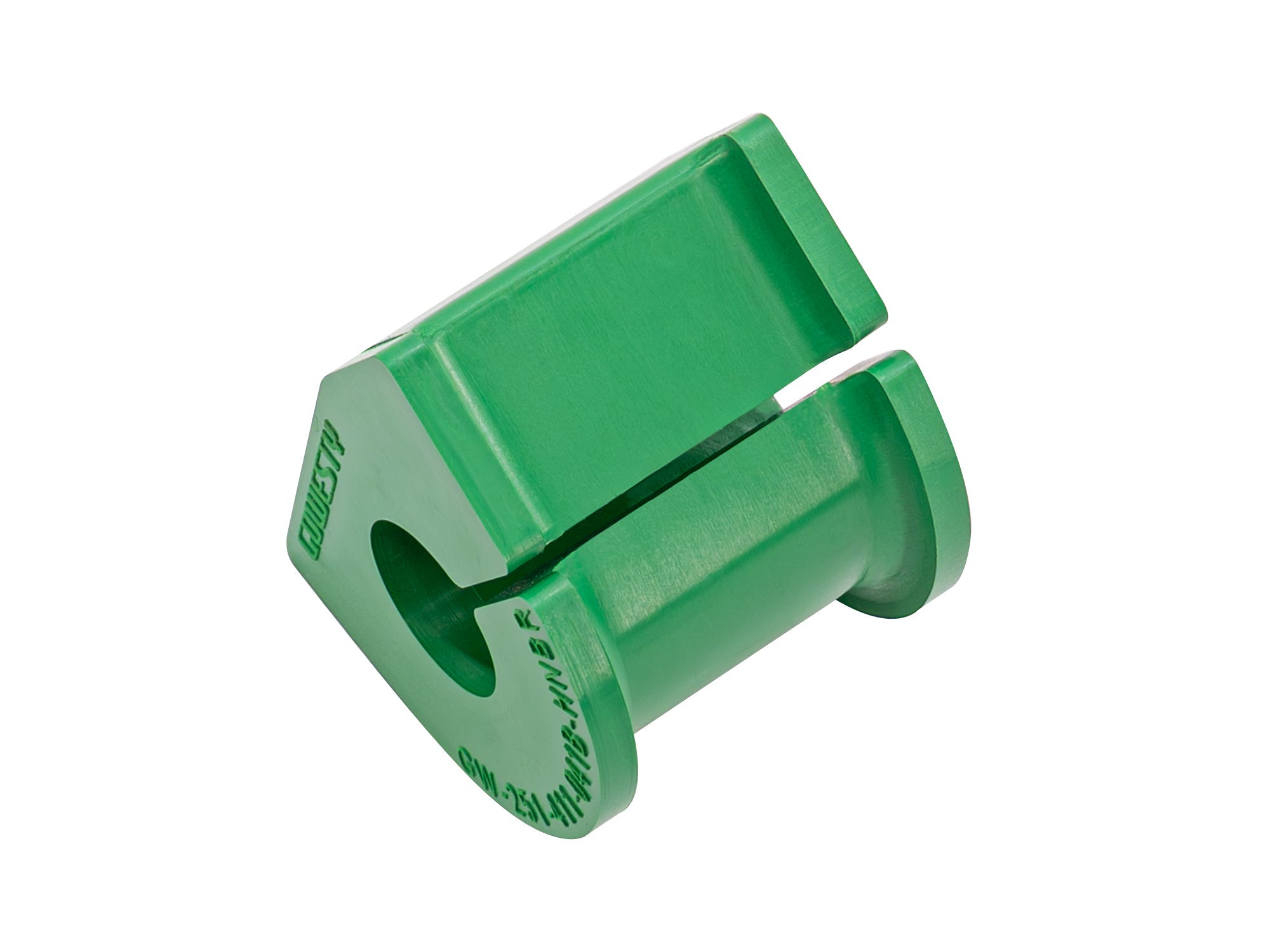 GoWesty Vanagon front sway bar bushing bundle with black rubber bushings for improved suspension stability.