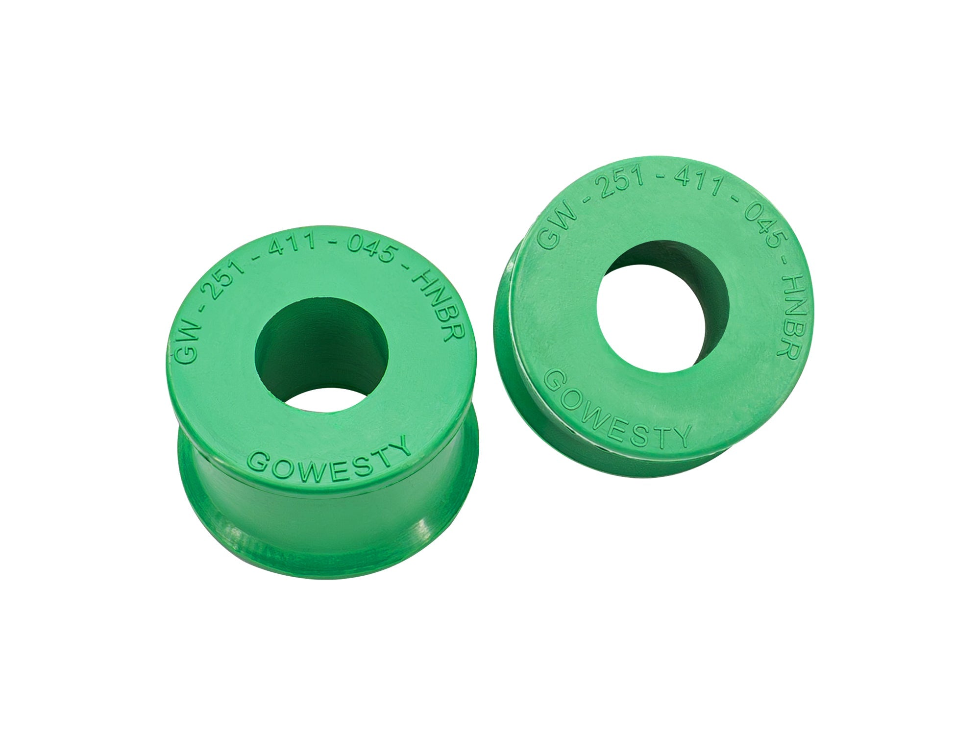 GoWesty Vanagon front sway bar bushing bundle featuring 19mm black rubber bushings for vehicle stability and suspension support.