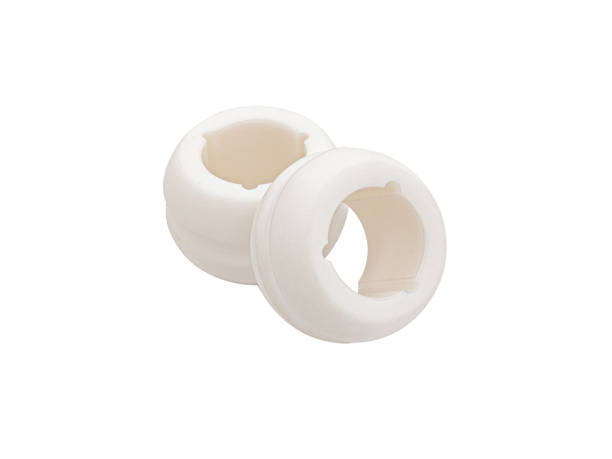 GoWesty Vanagon shift rod bushing and boot bundle with Teflon and DuroGreen materials, showing close-up of bushings and boot components.