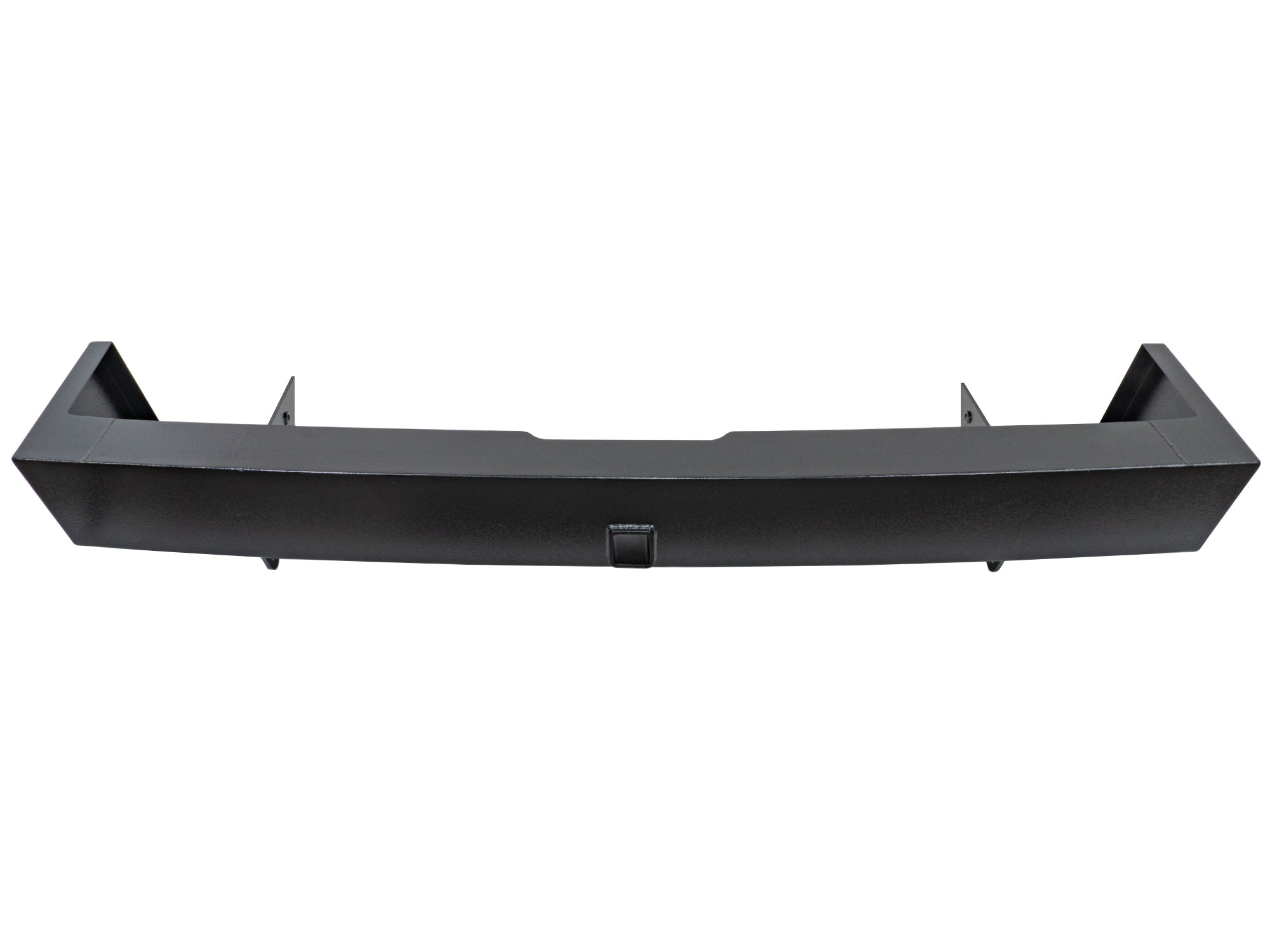 GoWesty steel rear bumper with hitch for 1980-91 Vanagon, sturdy metal construction, installed on the back of the vehicle