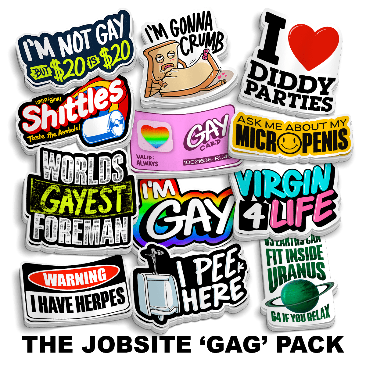 The Jobsite 'GAG' Sticker Pack - OVERLANDERS Outfitter