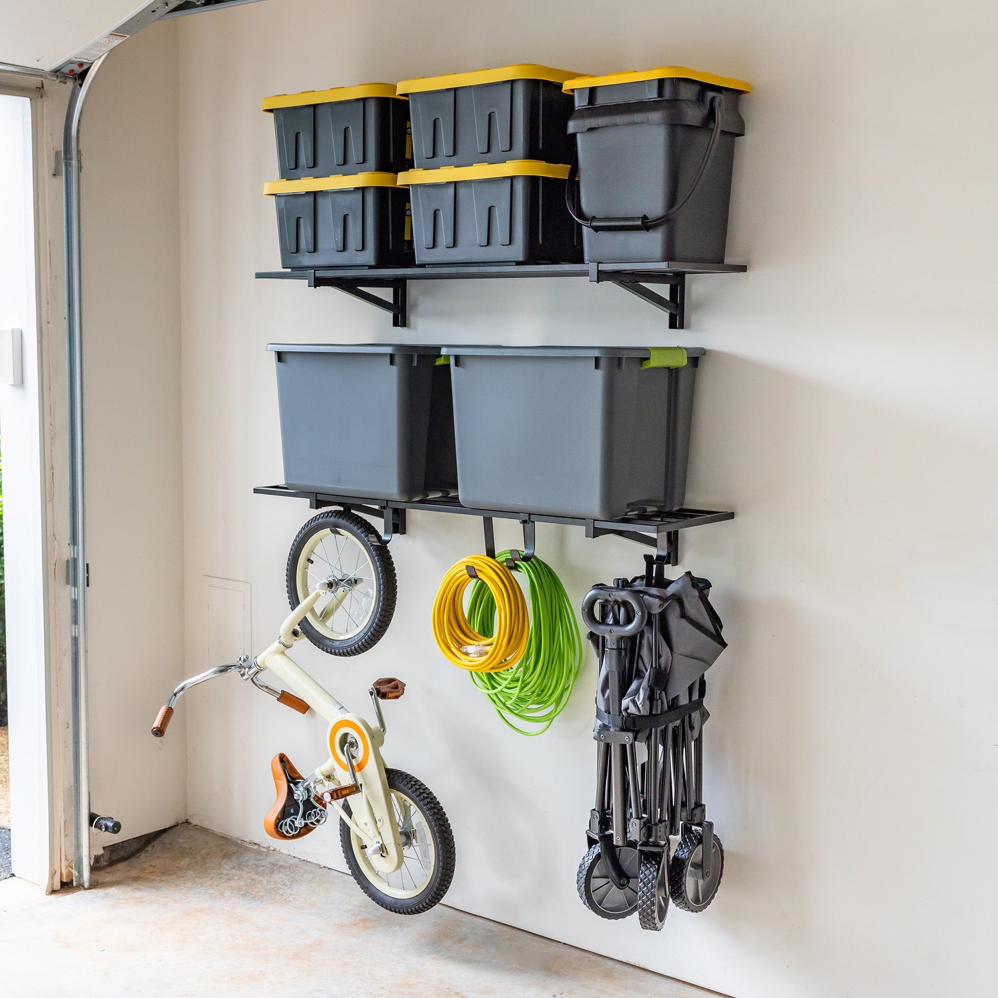 1' x 4' Bristol Garage Wall Mount Shelves | 2-Pack - OVERLANDERS Outfitter