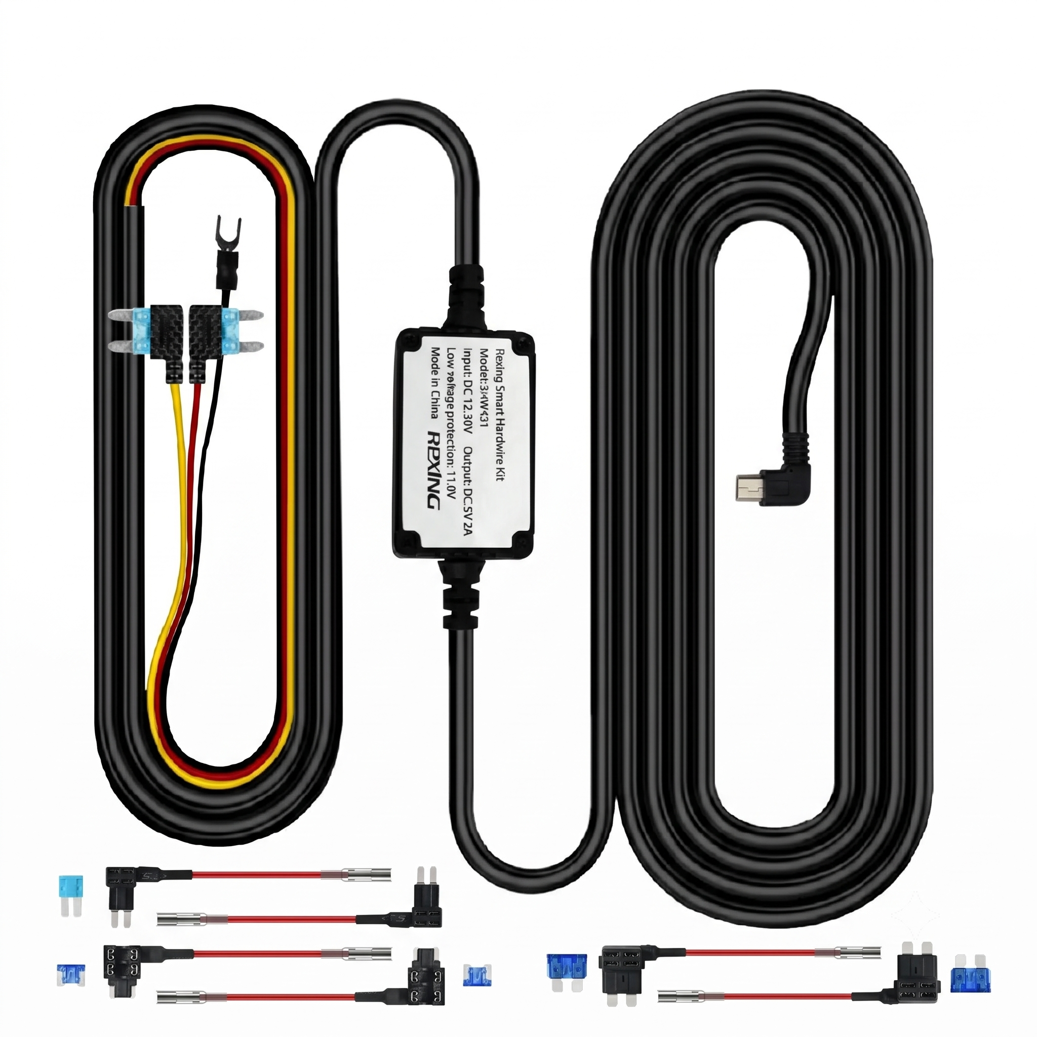 Rexing Smart Hardwire Kit Mini-USB Port for All Rexing Supercapacitor Models - OVERLANDERS Outfitter