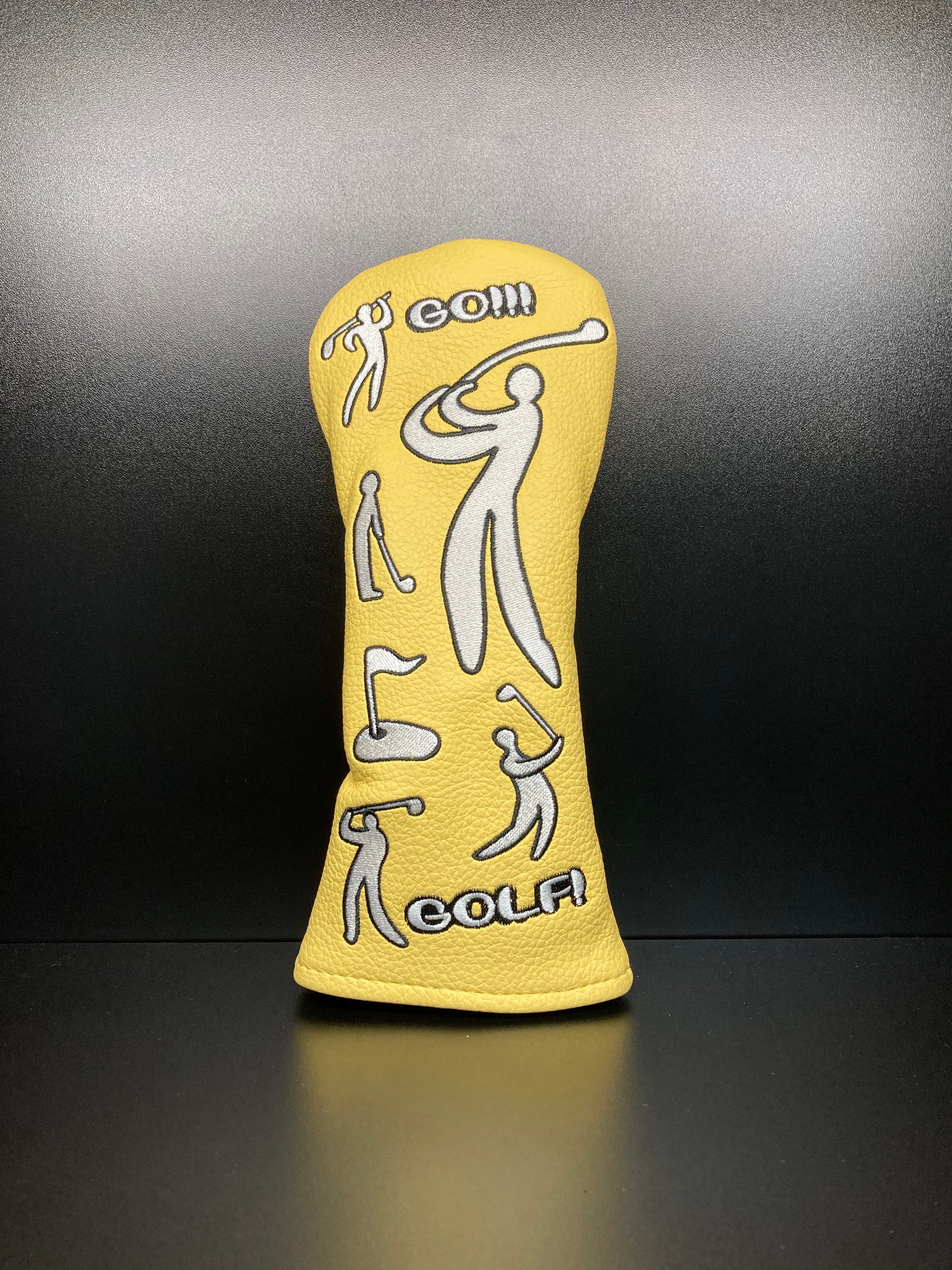 ParWestGolf Go Golf! headcover for golf clubs, featuring a colorful and protective design for golf club heads.