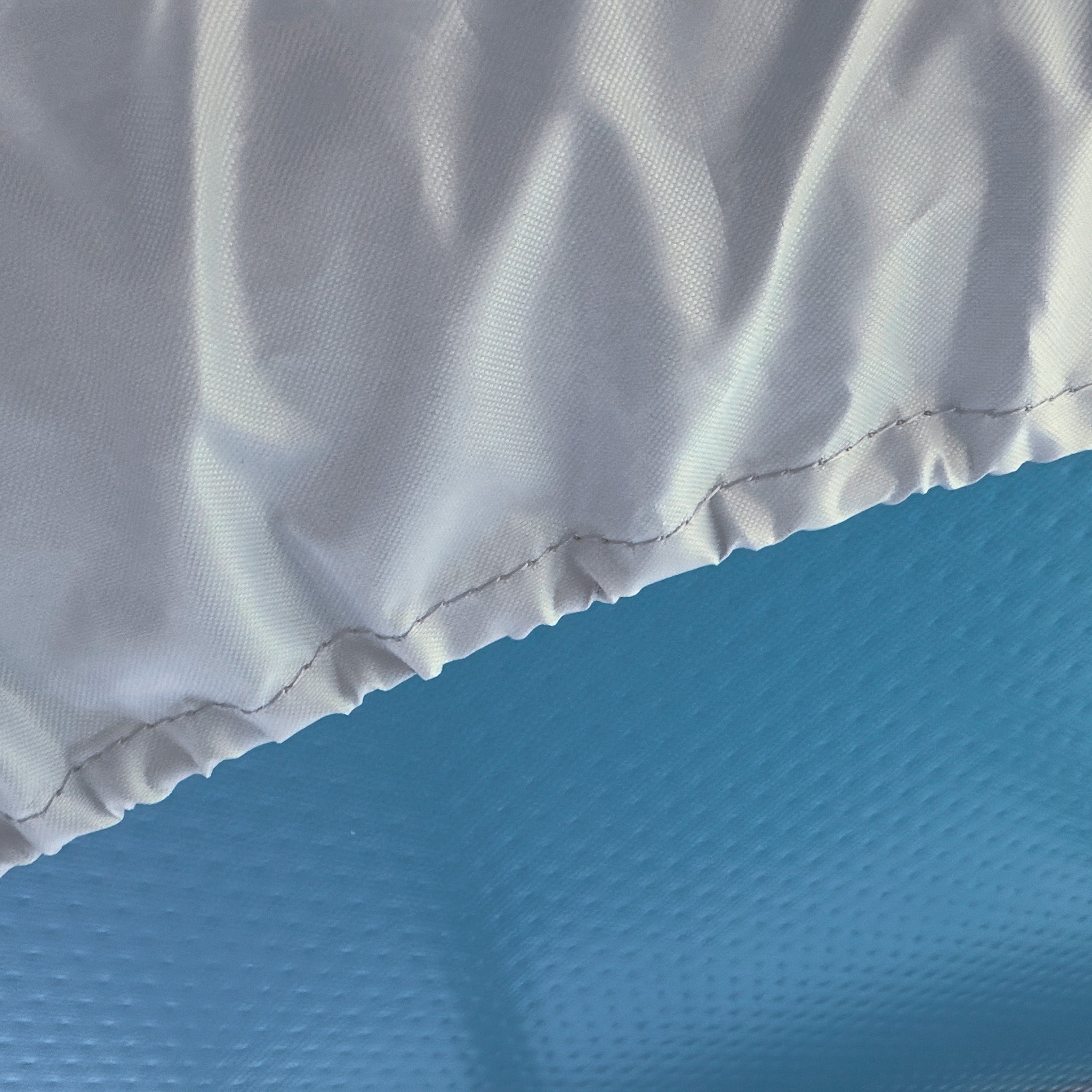 GoBoat cover made of durable fabric, designed to protect the boat from weather and debris when not in use.
