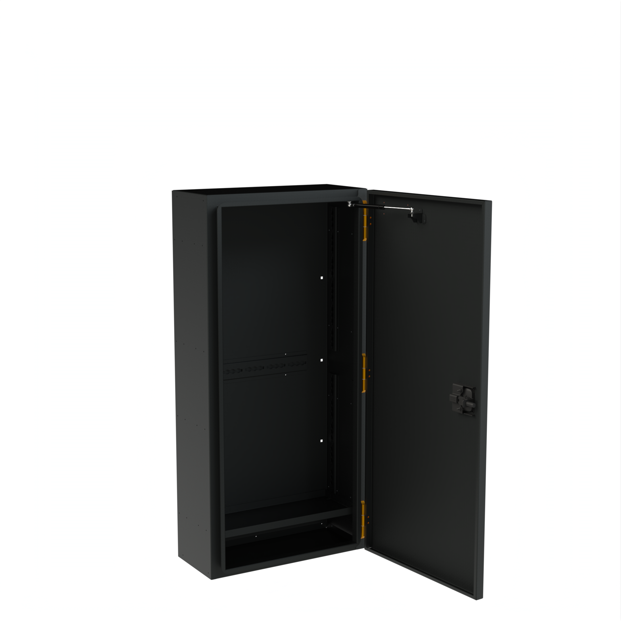 Open Avatar Caddie Storage Box for golf with 28 passenger seats, showing organized interior for golf equipment storage.
