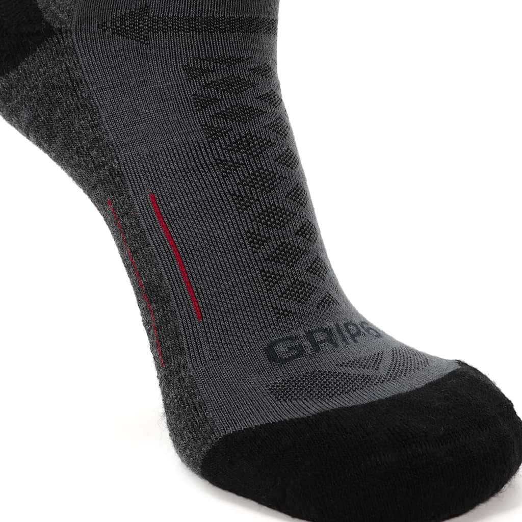 3 Pack Graphite - Hike Crew Midweight Merino Wool Sock - OVERLANDERS Outfitter