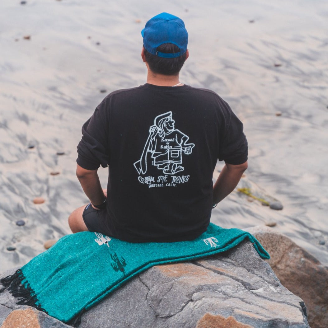Turquoise Green Baja Thunderbird Blanket - OVERLANDERS Outfitter