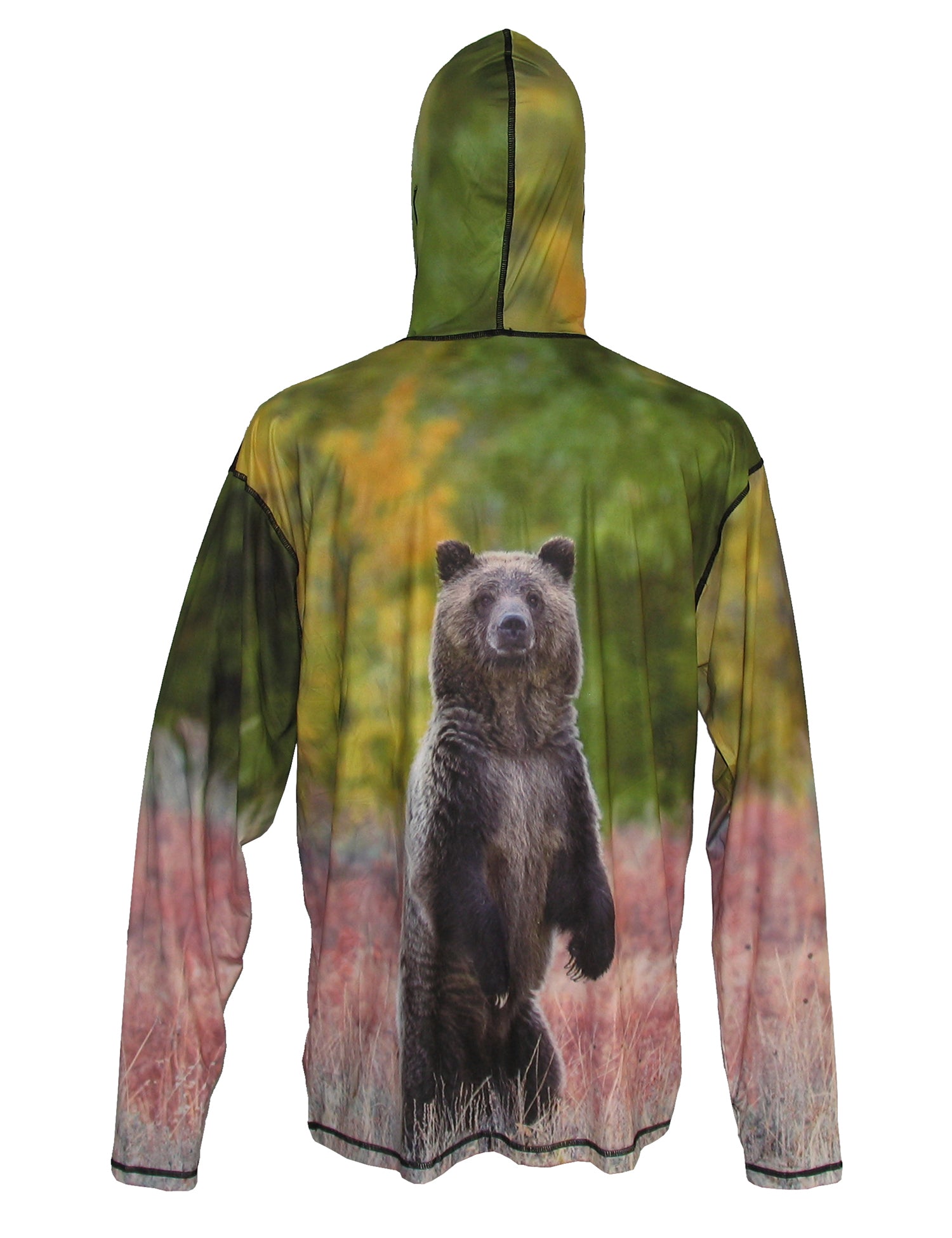 Grizzly Bear Sun Protective Wildlife Graphic Hoodie - OVERLANDERS Outfitter