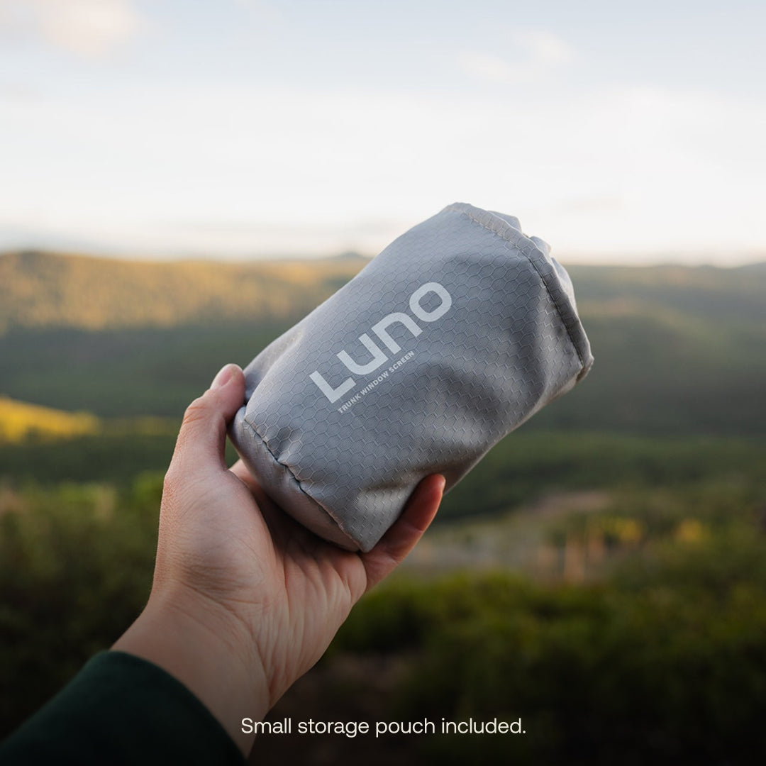 Luno® 4Runner trunk window screen accessory, designed for privacy and protection while enhancing vehicle interior.