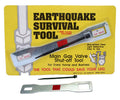 Emergency gas shut off tool by Quakekits for earthquake safety, featuring a wrench and valve control for quick gas line shutdown.