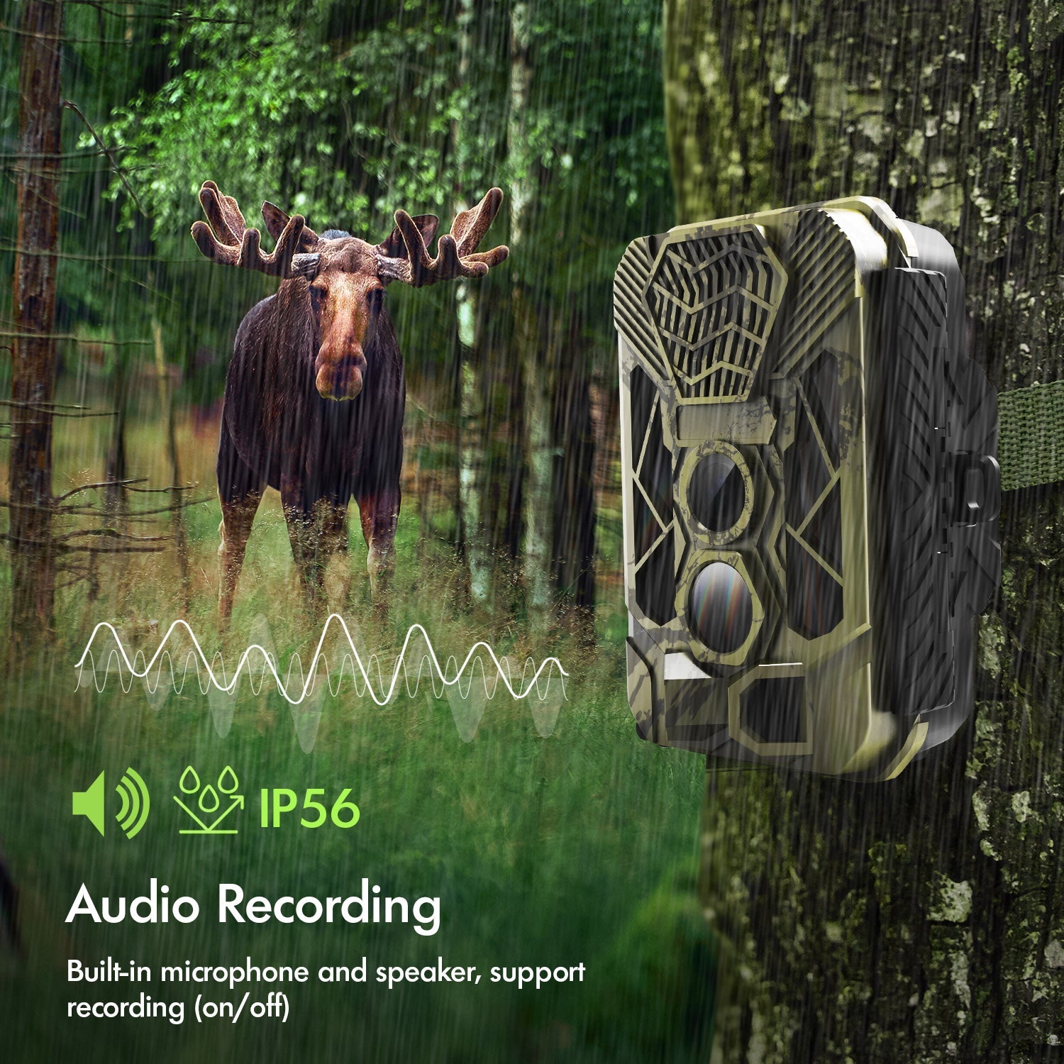 Rexing H3 Electronic Animal Caller Trail Cam 2.7K Video + 20MP Photo - OVERLANDERS Outfitter