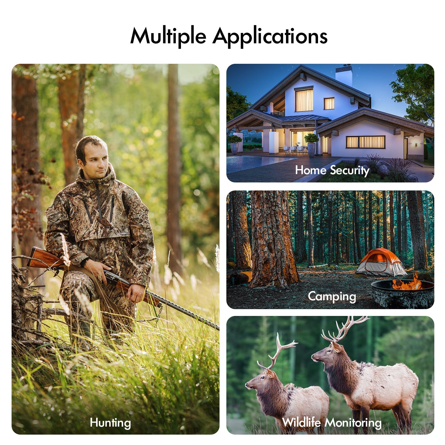 Rexing H3 Electronic Animal Caller Trail Cam 2.7K Video + 20MP Photo - OVERLANDERS Outfitter