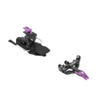 HAGAN Pin Up 8 EVO ski mountaineering bindings mounted on skis, showcasing durable design and lightweight construction.