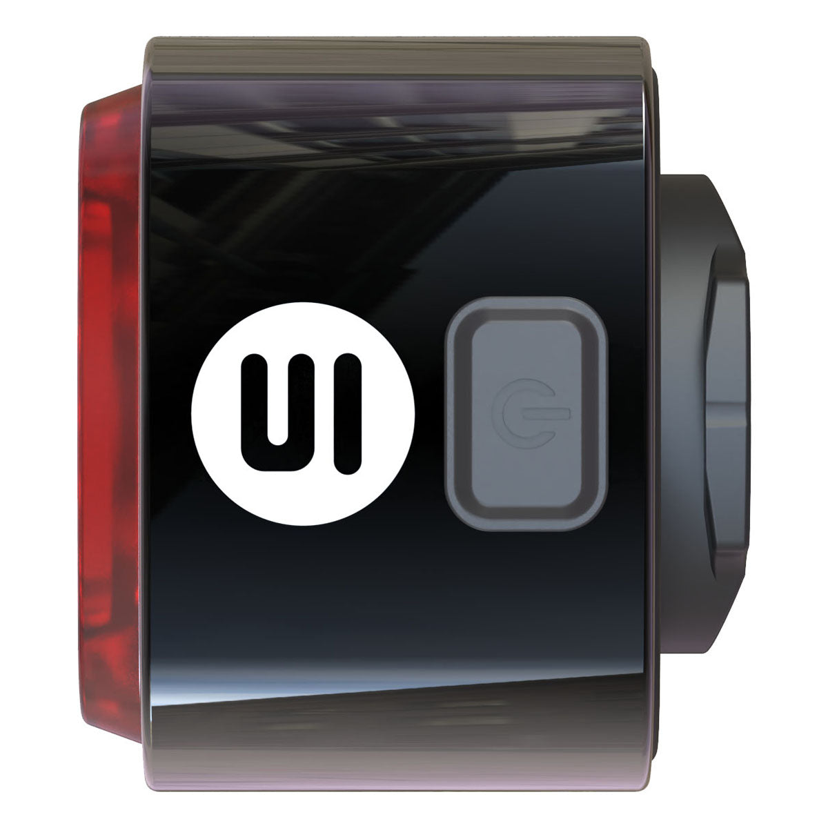 ZEITBIKE Vision Pro bicycle tail light mounted on a bike, showcasing its sleek design and bright LED illumination for visibility.