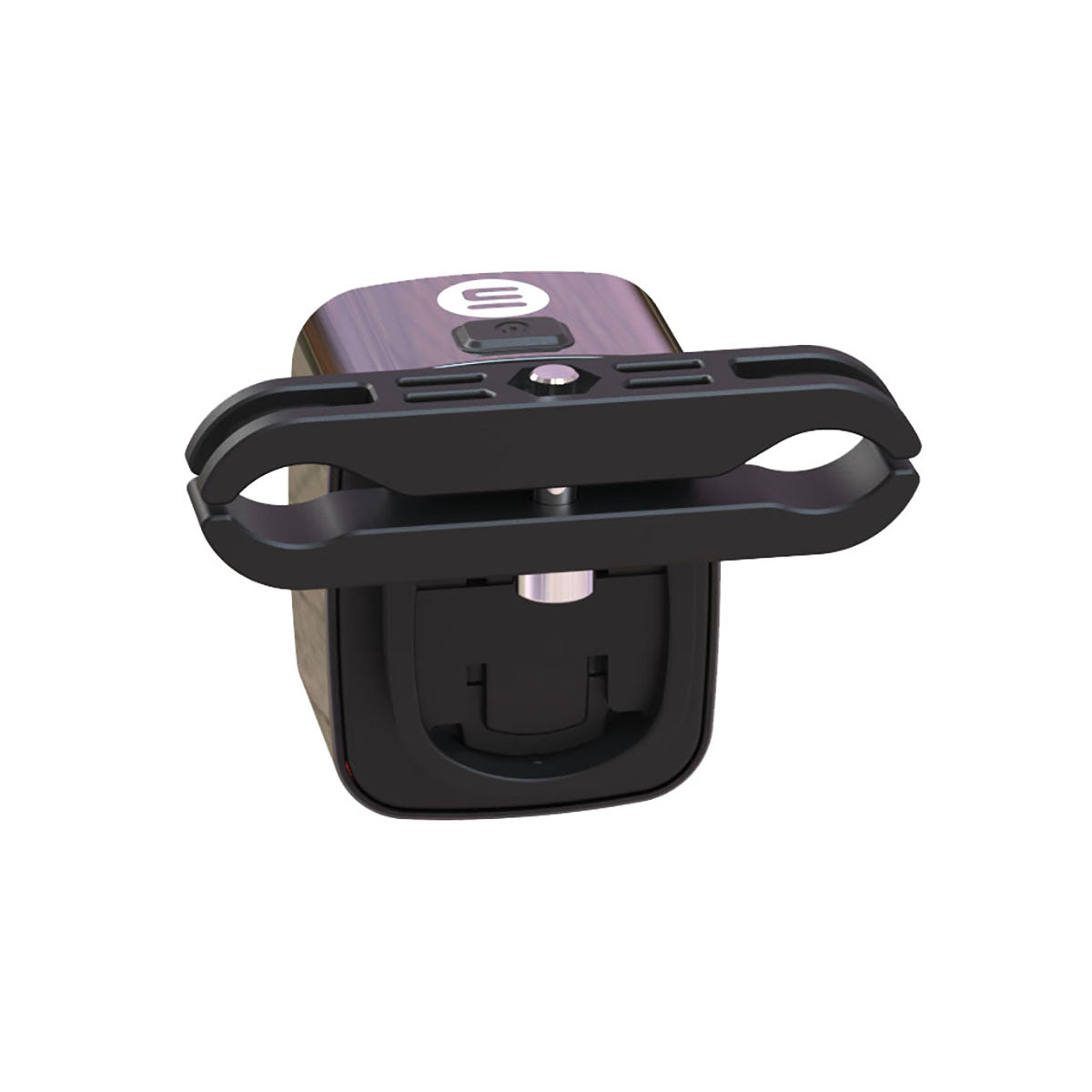 ZEITBIKE Vision Pro bicycle tail light mounted on a bike, showcasing its sleek design and bright LED illumination for visibility.