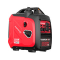 PowerSmart 2500W inverter gas generator with CO alert, compact design suitable for home and garden use.