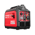 PowerSmart 3800W dual fuel inverter generator with CO alert, suitable for home and garden use, shown in the image.