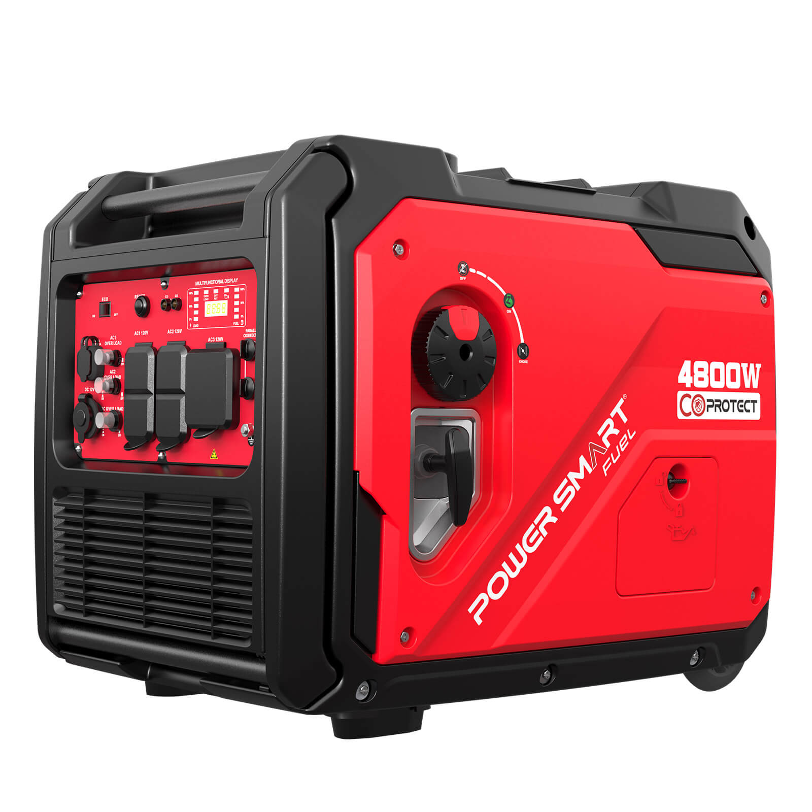 4800W Inverter Generator w/ Wheels Handle Kit & CO Alert HB5046C - OVERLANDERS Outfitter