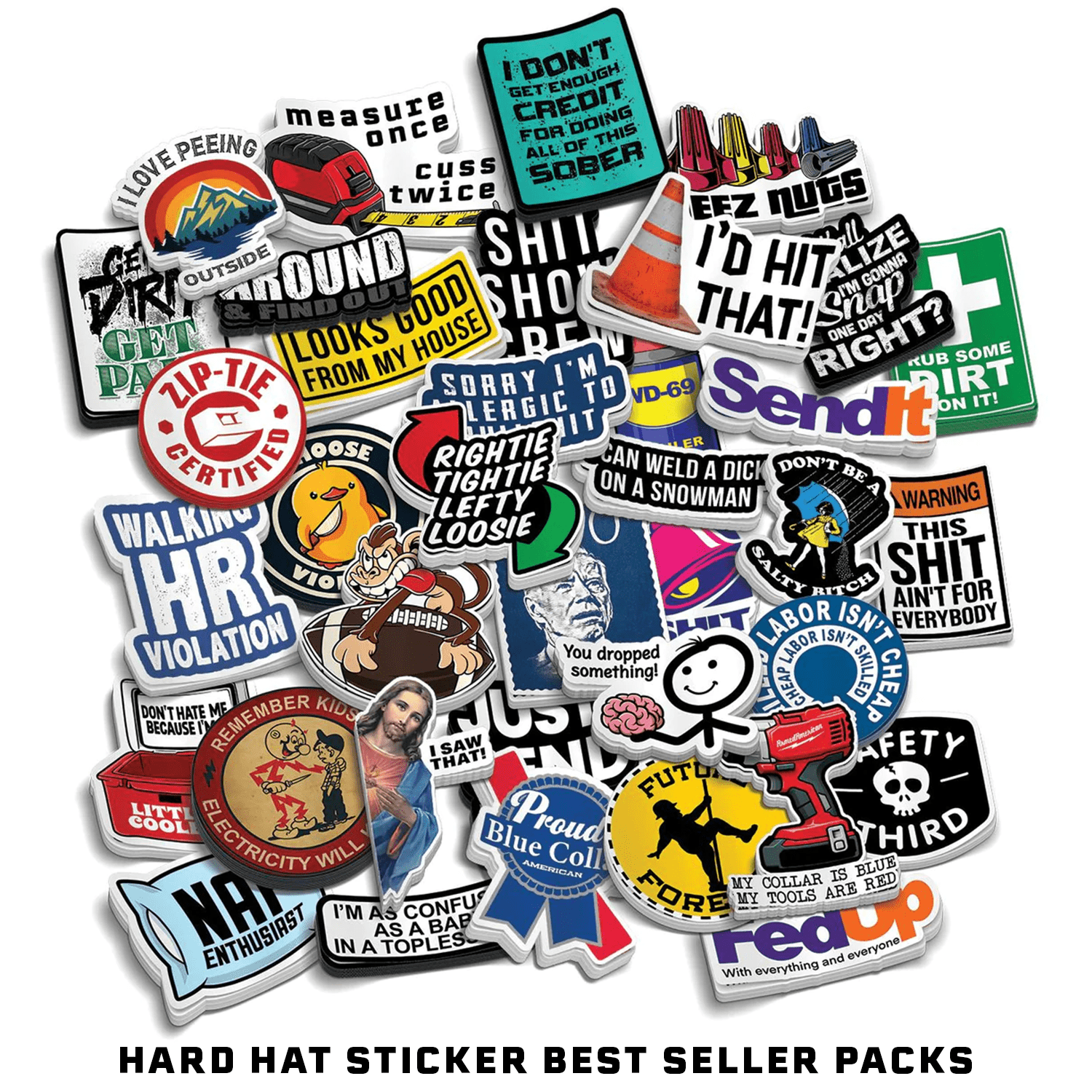 Hard Hat Sticker Best Sellers Pack - OVERLANDERS Outfitter