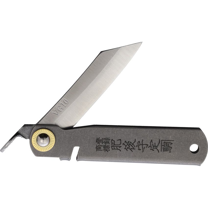 Raccoon EDC Higo Folder with a 2.13" blade, showcasing its sleek design and Americana Pipedream Apparel branding.