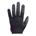 Black HIRZL Grippp Light FF bike gloves by ZEITBIKE, showing the back with white branding on a plain white background.