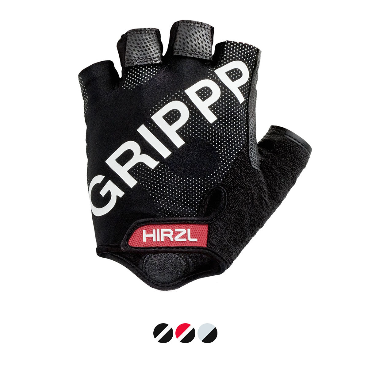 ZEITBIKE HIRZL Tour SF 1.0 leather bike gloves, black with grip palms, designed for cycling comfort and durability.