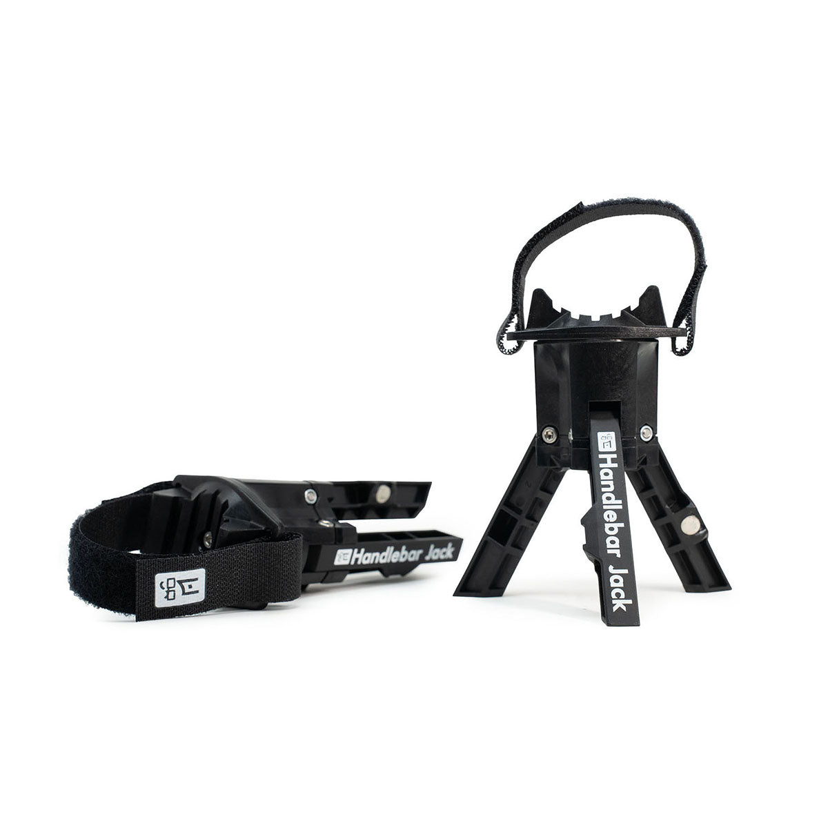 ZEITBIKE Handlebar Jack V3 Mega Bundle with Saddle Jack and tools, portable repair stand for bike maintenance, black and silver design.
